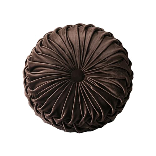 rongweiwang Dekokissen für gemütliche und einladende Wohnatmosphäre, dekoratives Kissen, Polyester Kissen, einfach, Kaffee 35CM von rongweiwang