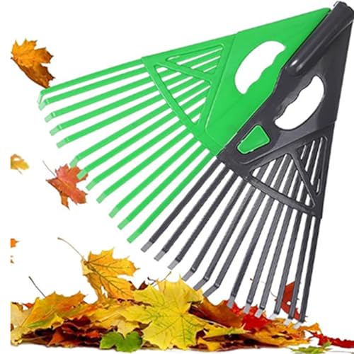 rongweiwang Gartenrechen Werkzeug, Metall Garten Rasen Schwermetall zu One Touch Robust Geeignet Wald Garten, Hof von rongweiwang
