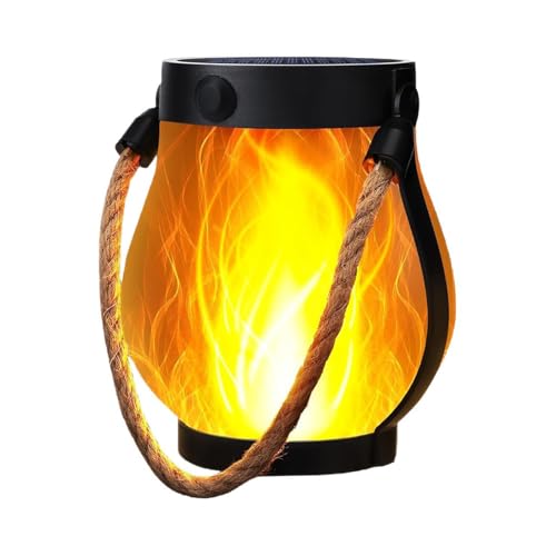 rongweiwang Hängende Solar Laternen für jedes Wetter, wasserdicht, rauchfrei, Hanfseil, Flamme, für den Innenhof im Freien rongweiwang Hängende Solar Laternen für jedes Wetter, wasserdicht, rauchfrei, Hanfseil, Flamme, für den Innenhof im Freien von rongweiwang