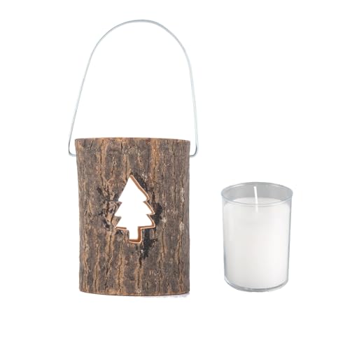 rongweiwang Herzförmiger Halter, Tischdekoration, Ständer, zum Verwenden, inklusive Kerze, stilvolles Stück, perfektes Schlafzimmer und Partys, Kiefer, +Kerzenbecher von rongweiwang