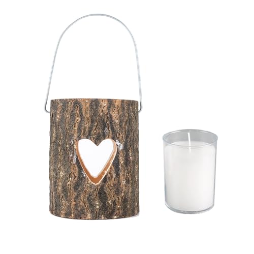 rongweiwang Herzförmiger Halter, Tischdekoration, Ständer, zum Verwenden, inklusive Kerze, stilvolles Stück, perfektes Schlafzimmer und Partys, Liebe, +Kerzenbecher von rongweiwang