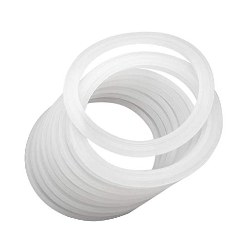 rongweiwang Jar Seal O-Ring Deckeldichtung Silikon-Dichtung O-Ring-Werkzeug Flexible Silikon O-Form-Dichtring mit Groove, 70mm, 12st von rongweiwang