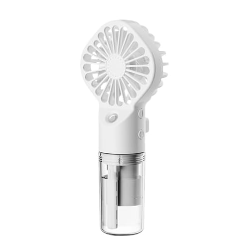 rongweiwang Mini Handventilator mit Luftbefeuchter, der trockene Haut überall mit Feuchtigkeit versorgt, 4 Gang Windgeschwindigkeitsregulierung, ABS Kaltnebel Sprühventilator, Weiß rongweiwang Mini Handventilator mit Luftbefeuchter, der trockene Haut überall mit Feuchtigkeit versorgt, 4 Gang Windgeschwindigkeitsregulierung, ABS Kaltnebel Sprühventilator, Weiß von rongweiwang