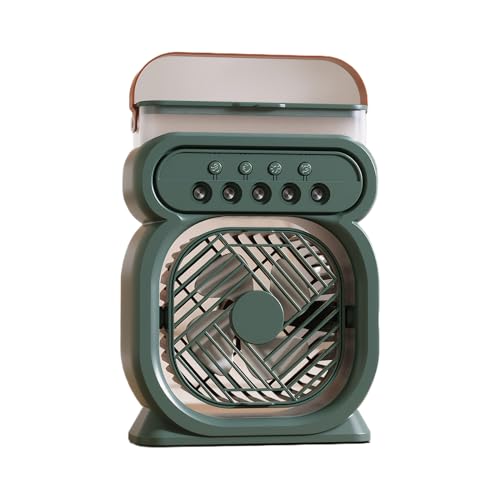 rongweiwang Mini Klimaanlage Tischventilator mit drei Windgeschwindigkeitseinstellungen und drei Zeitmodi. Fühlt sich äußerst angenehm an. Ausgestattet, Grün rongweiwang Mini Klimaanlage Tischventilator mit drei Windgeschwindigkeitseinstellungen und drei Zeitmodi. Fühlt sich äußerst angenehm an. Ausgestattet, Grün von rongweiwang