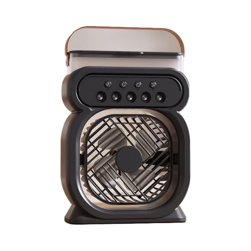 rongweiwang Mini Klimaanlage Tischventilator mit drei Windgeschwindigkeitseinstellungen und drei Zeitmodi. Fühlt sich äußerst angenehm an. Ausgestattet, Schwarz rongweiwang Mini Klimaanlage Tischventilator mit drei Windgeschwindigkeitseinstellungen und drei Zeitmodi. Fühlt sich äußerst angenehm an. Ausgestattet, Schwarz von rongweiwang