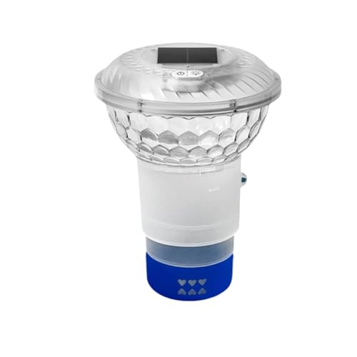 rongweiwang RGB Farbwechsel Poollicht mit wasserdichtem IP68 Pool Chlorschwimmer für Schwimmbäder mit Batterie Aquariumlicht von rongweiwang