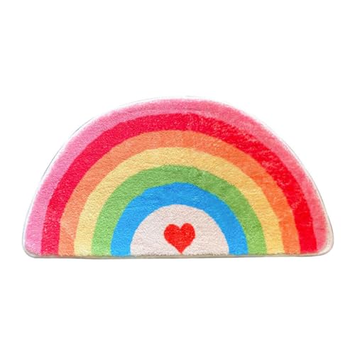 rongweiwang Regenbogen Fußmatte, rutschfest und leicht zu reinigen, jeder Eingangsteppich für Wohnzimmer, Polyester, Badezimmerteppich, Schlafzimmerteppich, Typ 3 40 * 60cm rongweiwang Regenbogen Fußmatte, rutschfest und leicht zu reinigen, jeder Eingangsteppich für Wohnzimmer, Polyester, Badezimmerteppich, Schlafzimmerteppich, Typ 3 40 * 60cm von rongweiwang