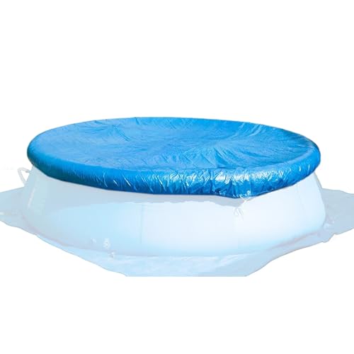 rongweiwang Schwimmbadabdeckung Staubdichte runde Poolabdeckung für 10ft Schwimmbad Planschbeckenabdeckung PE Schwimmbadabdeckungen, 366 cm von rongweiwang