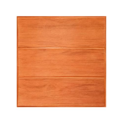 rongweiwang Selbstklebende graue Holzplatte 3D Wandpaneel 35 × 35 cm, wasserdicht, zum Abziehen und Aufkleben, Ziegeleffekt Tapete, für Schlafzimmer und Zuhause, Rotes Fachholz rongweiwang Selbstklebende graue Holzplatte 3D Wandpaneel 35 × 35 cm, wasserdicht, zum Abziehen und Aufkleben, Ziegeleffekt Tapete, für Schlafzimmer und Zuhause, Rotes Fachholz von rongweiwang