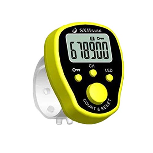 rongweiwang -Stich Marker Reihenzähler LCD Zähler, Ring stelligen Stichmaschine, elektronische elektronische Digital Tally Zähler Sewing Knitting Weave Werkzeug von rongweiwang