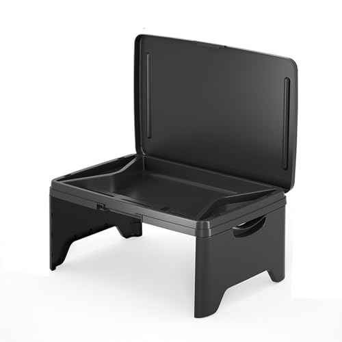 rongweiwang Tragbarer Schoßschreibtisch mit Ablagefach, Arbeits, Studien und Gaming Klappschreibtisch, Laptop Tablett mit Ablagefach, A von rongweiwang