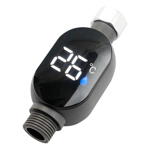 rongweiwang Wasserthermometer LED Duschtemperaturanzeige Anzeige Duschkopf Externe LED Anzeige Wassertemperaturanzeige von rongweiwang