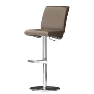 home24 Barstuhl Hoover 42 x 91 x 49cm Cappuccino Teller Kunstleder von home24