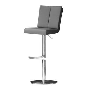 home24 Barstuhl Jeremiah 40 x 87 x 57cm Grau Zylinder von home24