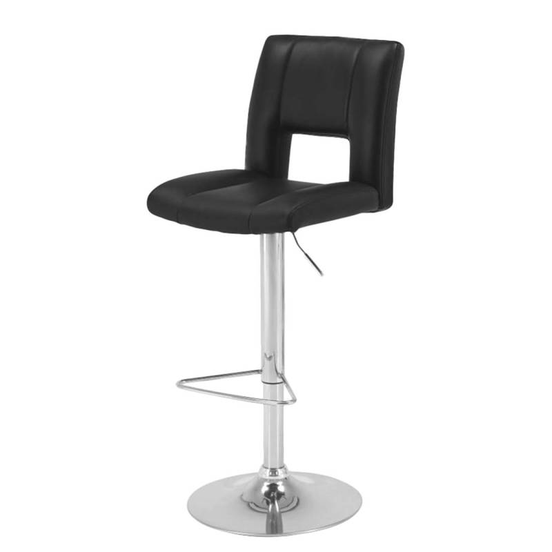 home24 Barstuhl Selina I (2er-Set) 42 x 115 x 52cm Schwarz von home24