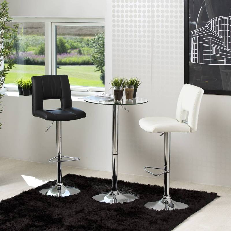 home24 Barstuhl Selina I (2er-Set) 42 x 115 x 52cm Altweiß von home24