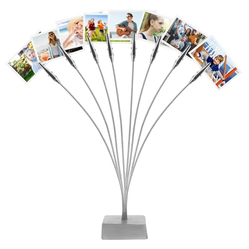 Foto Inhaber – rosenice 8-branch Baum Stil Karte Note Schreibtisch Memo Clips Halter (Silber) von rosenice