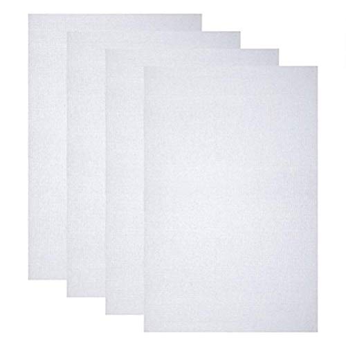 ROSENICE Aida-Stoff 4 Stück Kreuzstich Stoff Baumwolle Aida Stoff für Näharbeit DIY 12 von 18 Zoll 14 Count von rosenice