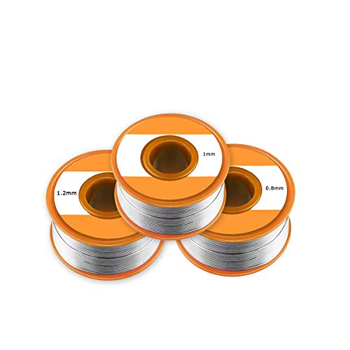 Lötzinn Bleifreie Lötdraht 0.8mm 1mm 1.2mm Kolophonium Kern Weichlot für elektrisches Löten Set 3Pcs Lötzinn Bleifreie Lötdraht 0.8mm 1mm 1.2mm Kolophonium Kern Weichlot für elektrisches Löten Set 3Pcs von rosepartyh