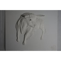 3D Gips Wandkunst Stier von roteRonia