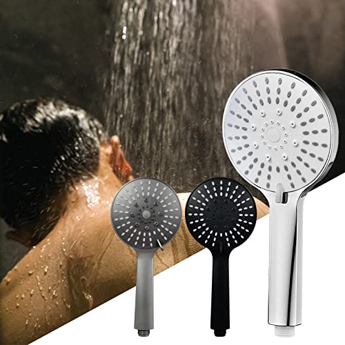 Gefilterter Brausekopf Hochdruck 5 Mode Handbrausekopf Anti-VerstopfungsdüSen Wassersparende SprüHhandbrausen Eingebauter Power Wash Zum Reinigen Von Wanne, Fliesen Und Haustieren (Silber) von routinfly