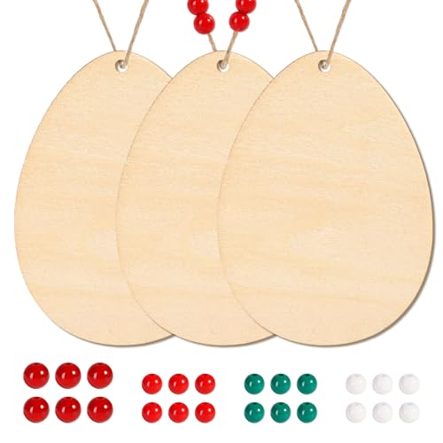 ROWOOD Osterei-förmige Holzornamente – 24-teiliges Basswood-Set für Osterdekoration, Frühlingsbasteln & Lasergravur ROWOOD Osterei-förmige Holzornamente – 24-teiliges Basswood-Set für Osterdekoration, Frühlingsbasteln & Lasergravur von rowood