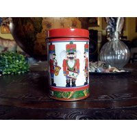 Vintage Nutracker Blechdose, Hartin International, Vintage Box, Sammelbare Weihnachtsdekor, Nussackerl, Rote Box Vintage Nutracker Blechdose, Hartin International, Vintage Box, Sammelbare Weihnachtsdekor, Nussackerl, Rote Box von royalpanopticon
