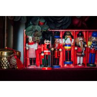 Weihnachts-Nussknacker, Holzsoldat, Kostüm Der Königin, Vintage Weihnachten, Weihnachtsgeschenke, Spielzeug, Holzspielzeug, Hängebares Ornament von royalpanopticon