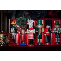Weihnachts-Nussknacker, Holzsoldat, Tracht, Vintage Weihnachten, Weihnachtsgeschenke, Spielzeug, Holzspielzeug, Hängender Verzierung, 13cm Spielzeug von royalpanopticon