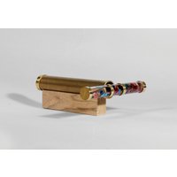 Langes Öl Kaleidoskop "Großer Wasserfall" - Gold Messing Kaleidoskop, Vatertagsgeschenk, Muttertagsgeschenk Ol von royskaleidoscopes