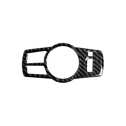 Kohlefaser Innenverkleidung Rahmen Abdeckung Verkleidung kompatibel mit BMW 5er F10 2010-2018 (Scheinwerfer-Steuerrahmen 10, Classic) von rrx