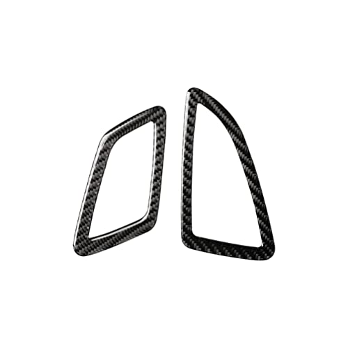 Kohlefaser Innenverkleidung Rahmen Abdeckung Verkleidung kompatibel mit Honda Civic 10 Gen. FC FK 2016-2022 (Lüftungsschlitz außen 16, schwarz) von rrx
