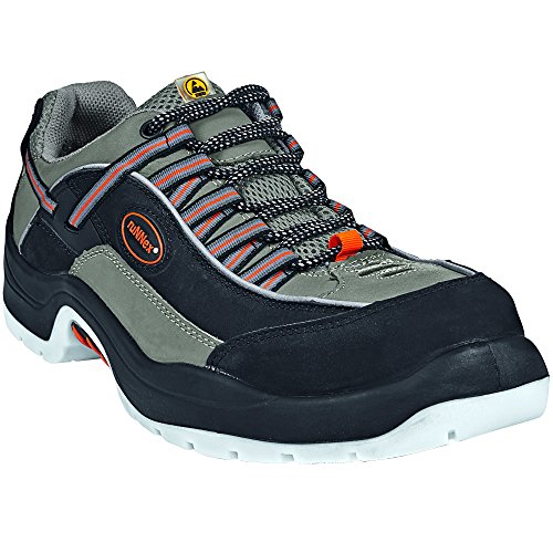 Runnex® S2-Esd-Sicherheitshalbschuh Teamstar, Schwarz/Grau/Orange, Gr. 39 von ruNNex