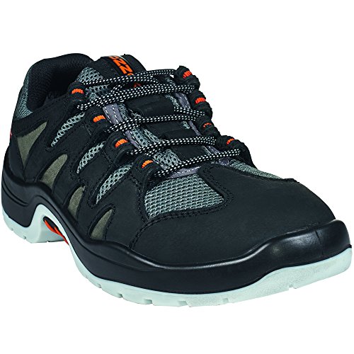 ruNNex® S1-Sicherheitshalbschuh TeamStar, schwarz/grau, Gr. 45 von ruNNex
