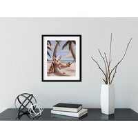 Chihuahua Geschenk/Kunstdruck Entspannung Am Strand, Wand Dekor Hundeliebhaber von rubenacker