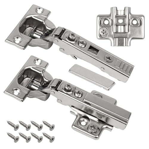 4D Scharnier Softclose passend für IKEA BESTA Tür mit Abdeckung - Einfache Montage und leicht einzustellen (4 Stück) von rudis-spareparts