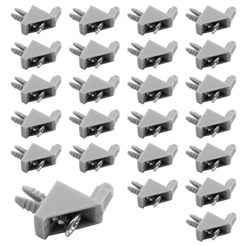 Bodenträger 106422 passend als Ersatzteil für IKEA Regalbodenträger PAX, KOMPLEMENT Bodenhalter Grau (24 Stück) von rudis-spareparts