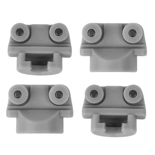 Halter für Schiebegardinen passend für IKEA KVARTAL Ersatzteile Altes System Paneelwagen Gleiter mit Rollen Alternative (4 Stück) von rudis-spareparts