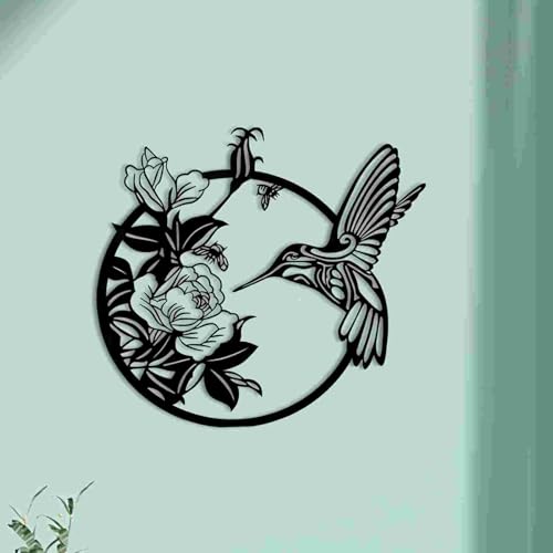 ruelen Metall Kolibri Wanddekorationen, Vögel Aufhängen Boho Wandkunst Modern minimalistisch Wanddekos Rose Wandbehang Für Innen Wohnzimmer Schlafzimmer Küche Außen Garten Terrasse Dekoration ruelen Metall Kolibri Wanddekorationen, Vögel Aufhängen Boho Wandkunst Modern minimalistisch Wanddekos Rose Wandbehang Für Innen Wohnzimmer Schlafzimmer Küche Außen Garten Terrasse Dekoration von ruelen
