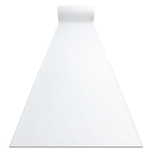 Läufer Antirutsch Rumba 1974, einfarbig, weiß, Anti Rutsch Teppich, rutschfest, Hochzeit, Meterware, 60x400 cm Läufer Antirutsch Rumba 1974, einfarbig, weiß, Anti Rutsch Teppich, rutschfest, Hochzeit, Meterware, 60x400 cm von rugsx