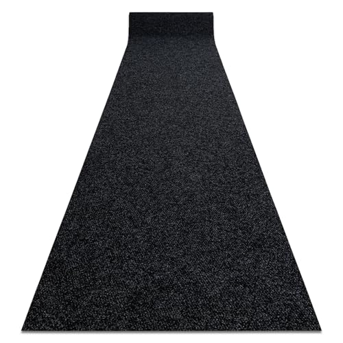 Läufer - Türmatte rutschfest Vigor Draußen, Drinnen anthrazit 0923 200cm 200x550 cm anthrazit von rugsx