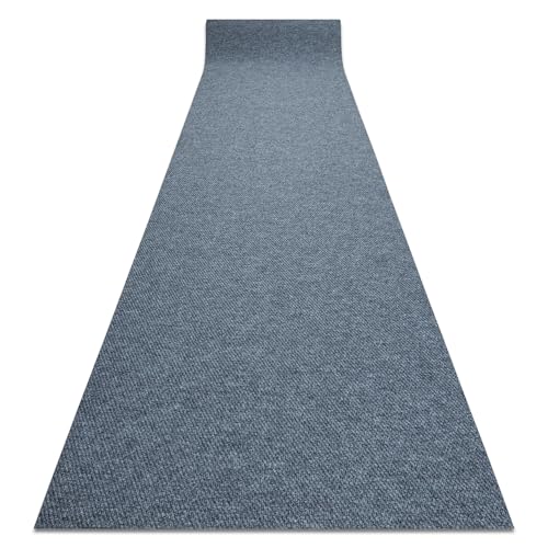 Läufer - Türmatte rutschfest Vigor Türvorleger - Fußabstreifer - Fußabtreter, Draußen, Drinnen, Gummi, Grau 0901 200x540 cm von rugsx