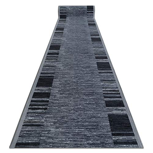 rugsx Antirutsch Teppich Läufer Adagio grau – Moderner Kurzflor für Küche, Flur & Wohnzimmer, Meterware, 67x460 cm rugsx Antirutsch Teppich Läufer Adagio grau – Moderner Kurzflor für Küche, Flur & Wohnzimmer, Meterware, 67x460 cm von rugsx