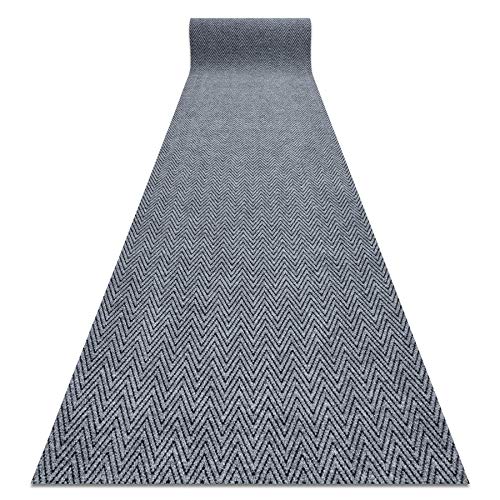 Runner - Türmatte rutschfest Magnus 2954 Zigzag Outdoor, Indoor Grau 100x190 cm von rugsx