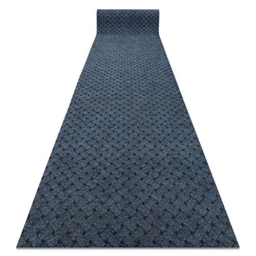 Runner - Türmatte rutschfest Vectra 800 Draussen Innen Blau 100x250 cm von rugsx