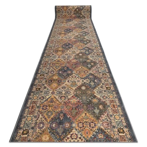 Teppichläufer rutschfest – MODERN Classic Design – Beige/Grau – Langlebig & Pflegeleicht für Flur, Küche, Eingangs 100x270 cm Teppichläufer rutschfest – MODERN Classic Design – Beige/Grau – Langlebig & Pflegeleicht für Flur, Küche, Eingangs 100x270 cm von rugsx