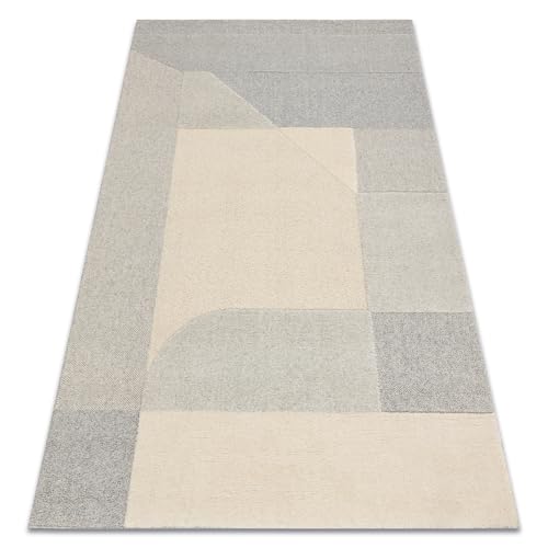 rugsx Flux 461.12.AE120 Wollteppich OSTA - Geometrisch, Strukturell, Loft Creme/grau Creme 120x170 cm rugsx Flux 461.12.AE120 Wollteppich OSTA - Geometrisch, Strukturell, Loft Creme/grau Creme 120x170 cm von rugsx