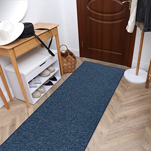 rugsx Läufer Superstar für Flur, Korridor, Büro, Küche, moderner Läufer, blau 60x400 cm von rugsx