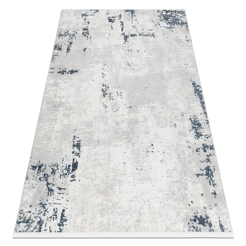 rugsx Moderner Teppich Duke 51378 Creme/blau für das Wohnzimmer, Schlafzimmer, Jugendzimmer, Beton, Stein strukturiert, sehr weich, Fransen 180x270 cm rugsx Moderner Teppich Duke 51378 Creme/blau für das Wohnzimmer, Schlafzimmer, Jugendzimmer, Beton, Stein strukturiert, sehr weich, Fransen 180x270 cm von rugsx