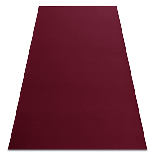 rugsx Teppich Antirutsch Rumba Gum kirschrote Color 100x200 cm von rugsx